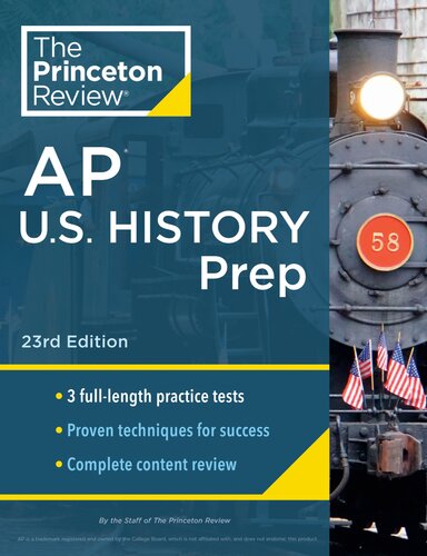 ﻿پرینستون ریویو AP US History Prep: 3 تمرین تست استراتژی های کامل بررسی محتوا