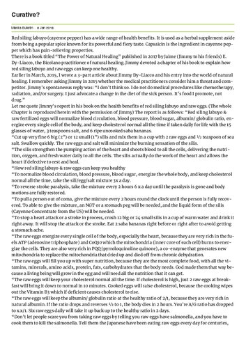 ﻿دکتر جیمی دی لیاکو: درمان دیابت در 5 دقیقه؟ تخم مرغ خام نمک فلفل کاین