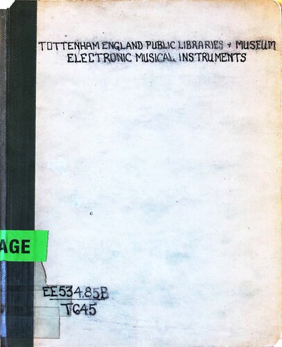 ﻿سازهای موسیقی الکترونیکی: کتابشناسی