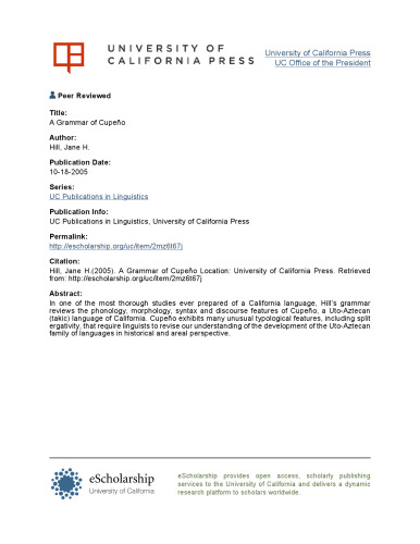 ﻿دستور زبان کوپنو (انتشارات دانشگاه کالیفرنیا در زبان شناسی)