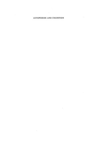 ﻿اتوپوئزیس و شناخت: تحقق زندگان