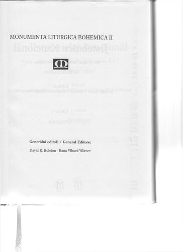 ﻿Jistebnice kancional: ام اس. پراگ، کتابخانه موزه ملی II C 7