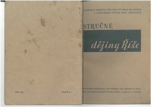 ﻿Stručné dějiny Říše: Učebnice dějepisu per žactvo škol hlavních a nejvsyššího stupně škol obecných