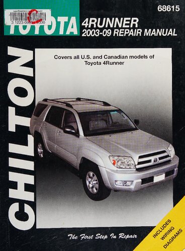 ﻿راهنمای تعمیرات Toyota 4runner 2003-09 Chilton