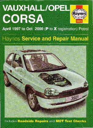 ﻿راهنمای تعمیرات موتورهای بنزینی هاینز 1997-2000 Corsa B P to X