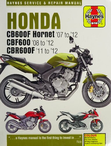 ﻿خدمات Haynes Honda CB600 Hornet، CBF600 و CBR600F (07-12)