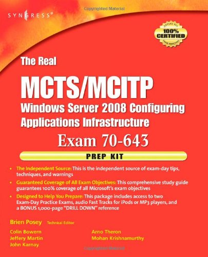 ﻿کیت آمادگی آزمون Real MCTS MCITP Exam 70-643: راه حل های مستقل و کامل