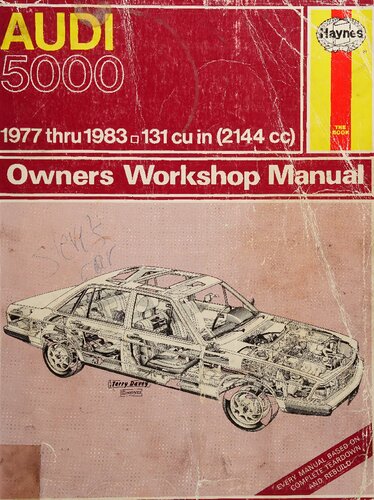 ﻿راهنمای کارگاه مالکان هاینس آئودی 5000 1977 تا 1983