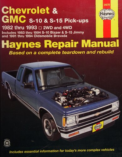 Haynes Chevrolet & GMC S-10 & S-15 Pick-Ups Automotive Repair Manual
