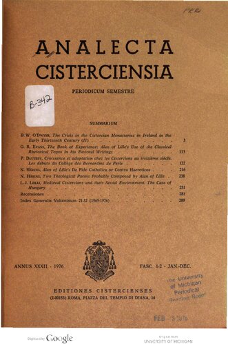 ﻿آلن از لیل De Fide Catholica یا Contra Haereticos