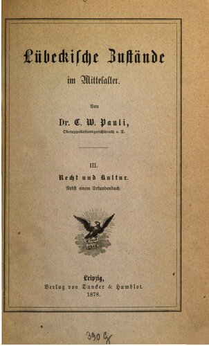 ﻿شرایط لوبک در قرون وسطی. قانون و فرهنگ