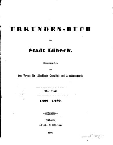 ﻿کتاب سند شهر لوبک. 1466 - 1470