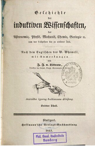 ﻿تاریخچه علوم استقرایی، نجوم، فیزیک، مکانیک، شیمی، زمین شناسی و غیره از زمان های قدیم تا زمان ما