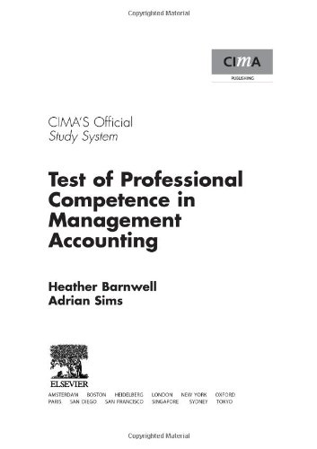 ﻿CIMA Study Series 2006: Test of Professional Competence in Management Accounting (سطح استراتژیک سیستم های مطالعه CIMA 2006)