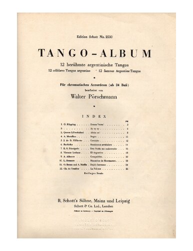 ﻿آلبوم تانگو: 12 تانگو معروف آرژانتینی - آکاردئون.