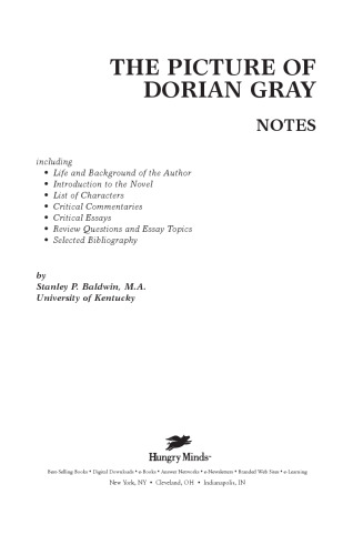 ﻿تصویر دوریان گری (Cliffs Notes)