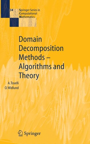 Domain Decomposition Methods