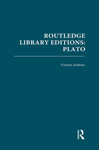 ﻿نسخه های کتابخانه Routledge: افلاطون