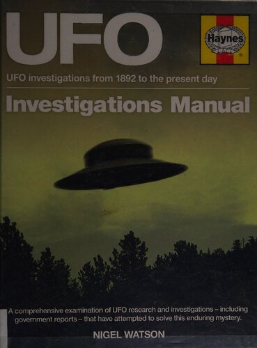 ﻿راهنمای تحقیقات یوفو هاینز: تحقیقات یوفو از سال 1892 تا امروز