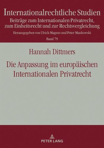 ﻿تعدیل در حقوق بین الملل خصوصی اروپا