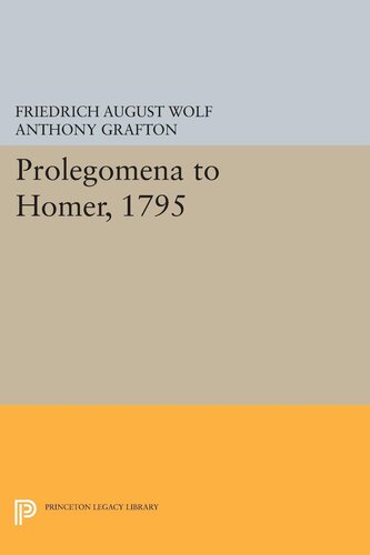 ﻿Prolegomena to Homer (1795)