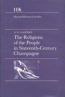﻿ادیان مردم در شامپاین قرن شانزدهم