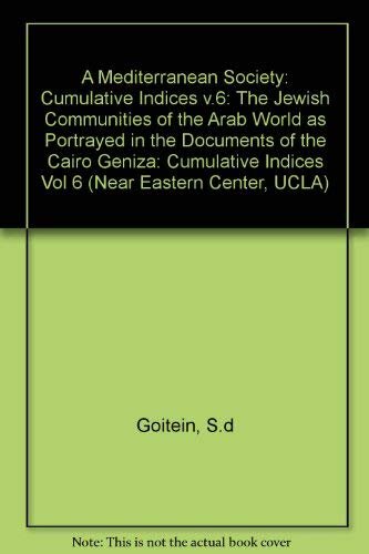 ﻿جامعه مدیترانه ای: جوامع یهودی جهان عرب همانطور که در اسناد قاهره Geniza، جلد. 6