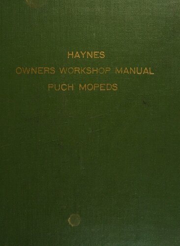 ﻿راهنمای کارگاه صاحبان موپدهای Haynes Puch MS، MV، M2، M3 و VS