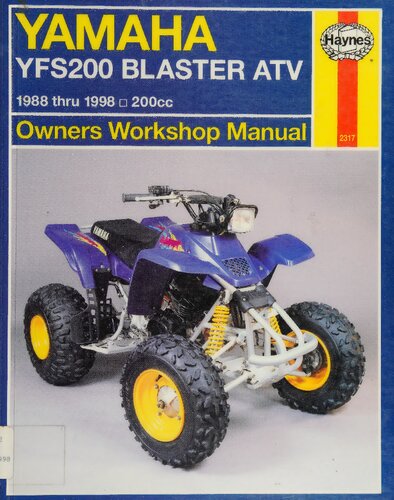 ﻿راهنمای کارگاه صاحبان ATV هاینس یاماها YFS200 Blaster