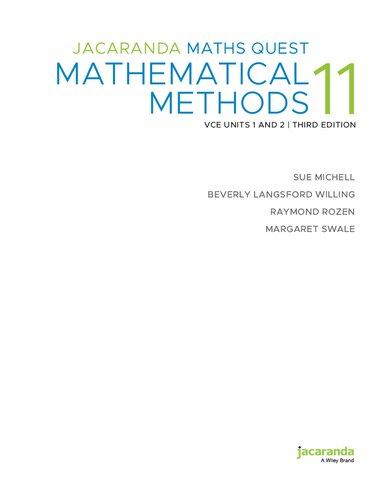 ﻿Jacaranda MathsQuest 11 Mathematical Methods VCE Units 1 and 2 | ویرایش سوم