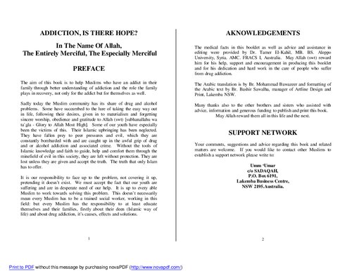 Addiction: Is There Hope?