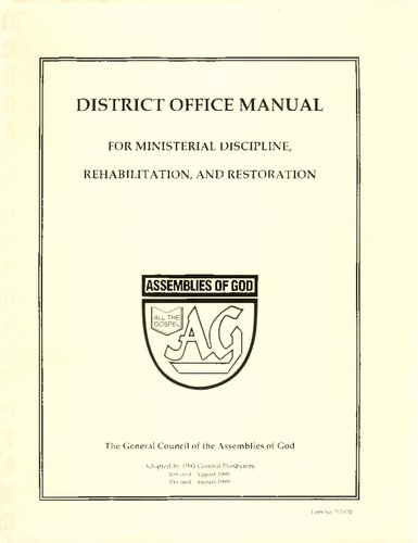 ﻿دفترچه راهنمای اداره منطقه برای انضباط، توانبخشی و ترمیم وزیران