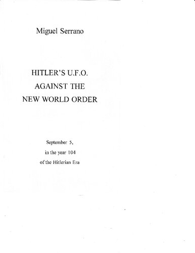 ﻿بشقاب پرنده های هیتلر در برابر نظم نوین جهانی