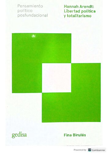 ﻿هانا آرنت: آزادی سیاسی و توتالیتاریسم