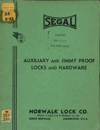 ﻿Segal Auxiliary و Jimmy Proof Locks and Hardware 1943 Catalog