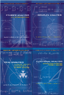 ﻿سخنرانی های پرینستون در تجزیه و تحلیل، مجموعه حجمی (I Fourier-, II Complex-, III Real-, and IV Functional Analysis)