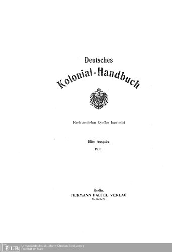 ﻿کتاب راهنمای استعمار آلمان ویرایش شده از منابع رسمی