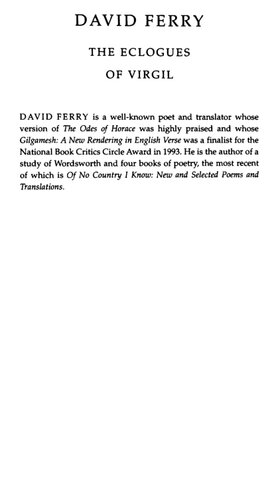 ﻿اکلوگ های ویرژیل