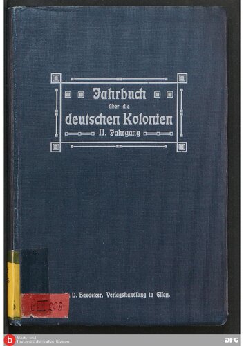 ﻿سالنامه درباره مستعمرات آلمان