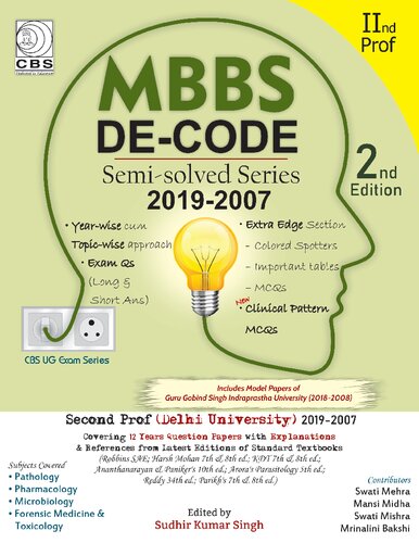 ﻿MBBS DE-CODE Semi Solved Series 2019-2007 2nd Professional