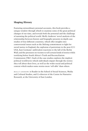 شکل دادن به تاریخ: روایت های تغییر سیاسی