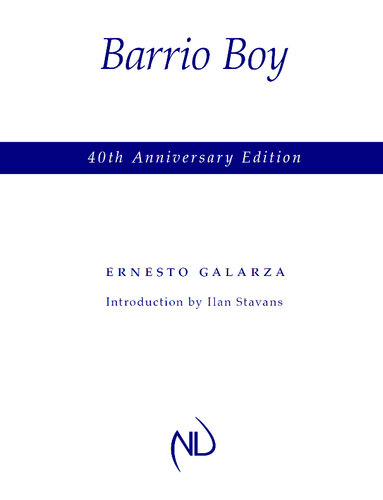 ﻿Barrio Boy: نسخه چهلمین سالگرد