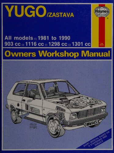 ﻿راهنمای کارگاه صاحبان Haynes Yugo/Zastava