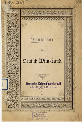 ﻿اطلاعات در مورد آلمان Witu-Land