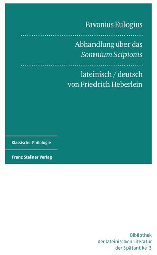 ﻿Favonius Eulogius: رساله در مورد Somnium Scipionis