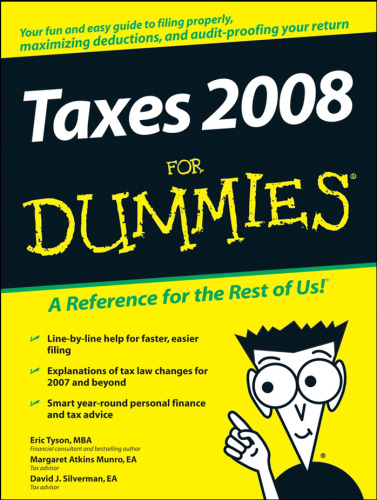 ﻿Taxes 2008 For Dummies