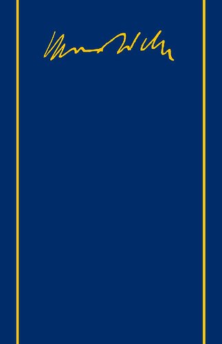 ﻿ماکس وبر نسخه کامل: جلد دوم/7.1: نامه 1911-1912 (نسخه آلمانی)