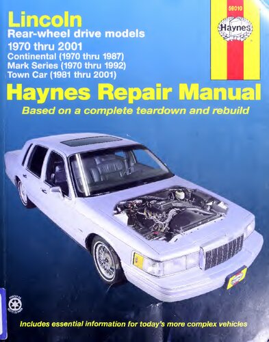 ﻿راهنمای تعمیرات خودروهای دیفرانسیل عقب هینز لینکلن