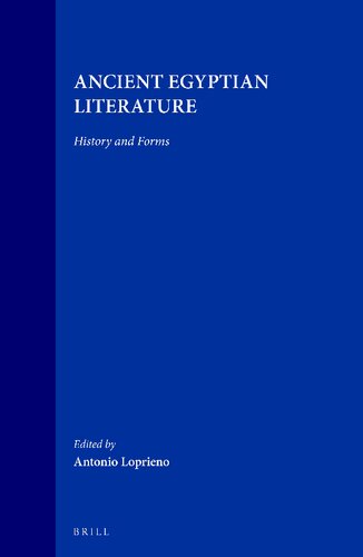 ﻿ادبیات مصر باستان (Probleme Der Agyptologie, Bd 10)