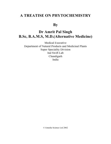 ﻿رساله ای در فیتوشیمی